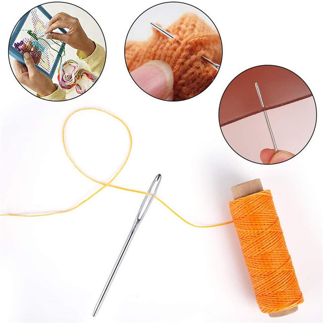 15PCS Large-Eye Blunt Needles,Tapestry Needle,Stainless Steel Embroidery  Needle With Clear Bottle,Crochet Needles for Crocheting - AliExpress